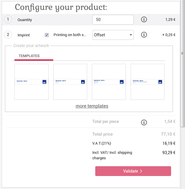 Personalized product Configuration